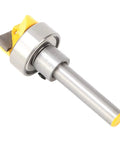 Premium Carbide Router Bit Template For Woodworking Pros With 1/4 Inch Shank, features a coated body, ideal for precise cuts.
