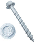 Heavy Duty Joist Hanger Screws Number 9 X 1-1/2 In With 1/4 In Hex Head And 0.37 In Washer Prem Galvanized Corrosion Resistant