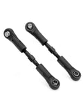 Adjustable Upper Tie Rods For PT14R And WB12PRO RC Cars Parts 16038 Upgrade Kit, black, close-up view