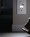 Wall Outlet With Night Light 10 Pack White, Frees Up Every Outlet With Built-In LED Night Lights, Independent Operation