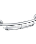 Chrome 16-Inch Curved Shower Grab Bar With Built-In Shelf For Storage Screw-In Bathroom Safety Supports Up To 500 Lbs