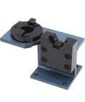 Heavy Duty BT30 Clamping Fixture Bracket With Hella Tough Steel Construction For Horizontal And Vertical CNC Milling Machines Featuring Shock Absorbing Base And Zero Hassle Mounting Setup, showing assembly view.