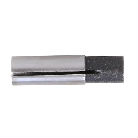 Rock Solid CNC Router Tool Adapter ER Collet Shank Reducer 6Mm To 3.175Mm, showing steel construction with a precise cut.
