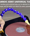 Adjustable bamboo joint universal tube for Professional Wet Dry Bench Sander And 350W Electric Grinder delivering water control.