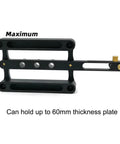 Pro Grade Adjustable Locating Pin Fixture Kit For Milling Cutter Self Centering Drill Guide And Punch Locator For Woodworking Tool Accessories Side And End Milling 6 8 10 Millimeter, aluminum clamp for 60mm boards