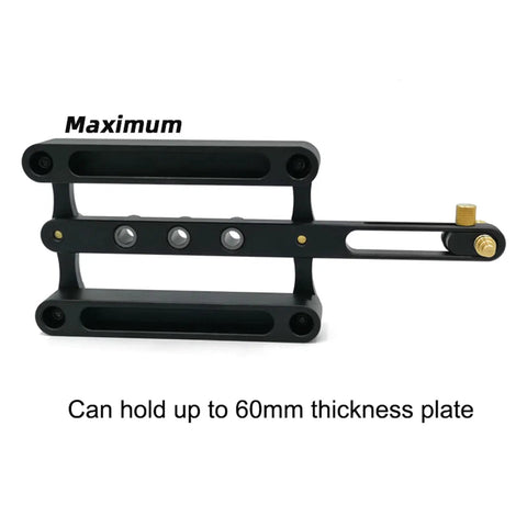 Pro Grade Adjustable Locating Pin Fixture Kit For Milling Cutter Self Centering Drill Guide And Punch Locator For Woodworking Tool Accessories Side And End Milling 6 8 10 Millimeter, aluminum clamp for 60mm boards