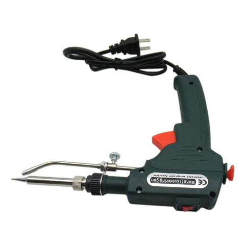 60W 110V Soldering Iron Kit With Internal Heat Control, showing tin gun and cable, for easy quick fixes on electronics.