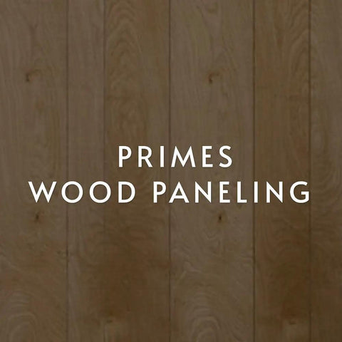 Wood paneling primed using Adhesion Promoting Primer For Slick Surfaces Clear Water Based Zero VOC Bond Booster, 1 Gallon.