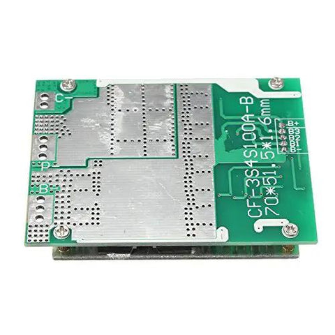 4S 100A LiFePO4 Battery BMS Balance Protection Circuit Board For 18650 Cells Rock Solid 12V Lithium Iron Phosphate PCBA Module top view showing connections and layout.