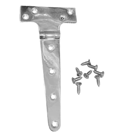 316 Stainless Steel T Model Door Hinge With Included Screws Heavy Duty Quiet Close Smooth Noiseless Door Swing Durable T Shaped Hinge
