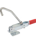 J Hook Toggle Clamp 170kg Capacity With Straight Pull Latch Non Slip Grip Beefy Galvanized Iron Build For Doors Shelves Benchtop Saws Woodworking And Auto Projects