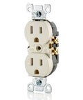 15 Amp 125 Volt Tamper Resistant Duplex Receptacle 10 Pack Ivory With TR Symbol Meets 2008 NEC Heavy Duty Ultrasonic Construction