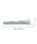 Side view of Adjustable Folding Lift Up Hinge For Massage Tables And Sofa Beds, heavy-duty iron frame, 7.62in x 1.10in