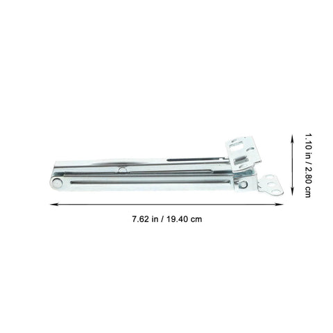 Side view of Adjustable Folding Lift Up Hinge For Massage Tables And Sofa Beds, heavy-duty iron frame, 7.62in x 1.10in