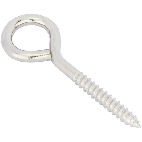 2 Pack 304 Stainless Steel Horse Tie Ring With Eye Bolt, Safe Training Gear to Prevent Pulling Back, close-up of eye bolt