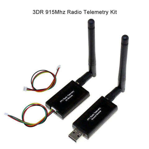 PX4 Flight Controller Kit With 2.4.8 Core GPS NEO M8N 3DR 915MHz Telemetry Set OSD Module PPM Module I2C Splitter Expand Module Power Module For FPV Quadcopter And Multirotor Builds - 3DR 915MHz Radio Telemetry Kit with antennas and cables.