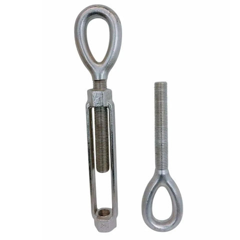 Bombproof Drop Forged T316 Marine Stainless Steel Turnbuckle Eye End Rigging Hardware for wire tightening and boat rigging.