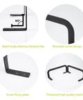 2 Pcs Universal Mattress Slide Stopper And Bed Frame Retainer Bracket Keeps Your Bed Lockdown Tight On Any Frame stops shifting with 90 degree bar