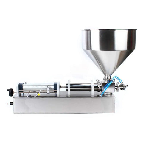 Hassle Free Pneumatic Paste Filler Machine Single Head Semi Auto Bottle Filling Station for creamy sauces and thick lotions.