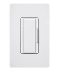 Close-up of Maestro LED Plus Dimmer Switch for dimmable bulbs, white, single-pole or multi-location, front view.