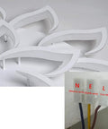Close-up of Kids Room Dimmable LED Ceiling Light with Remote Control showing wiring connections for easy installation.