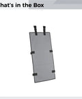 Bunk Bed Ladder Cover For Kids, Gray Polyester Guardrail And Ladder Access Blocker With Dual Buckle Install