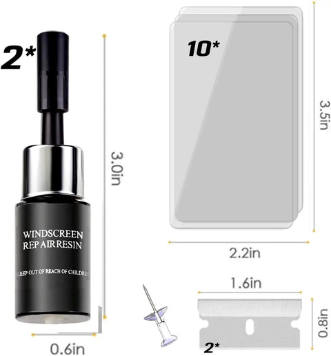 DIY Windshield Repair Kit With Nano Resin Fluid For Chips And Cracks Quick Fix Glass Repair Tool At Home Auto Glass Repair
