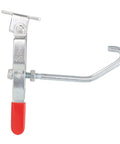 Heavy Duty Galvanized Iron J Hook Toggle Clamp With 170kg Strength For Secure Door Lid Trunk Pull Latch shown from side angle.