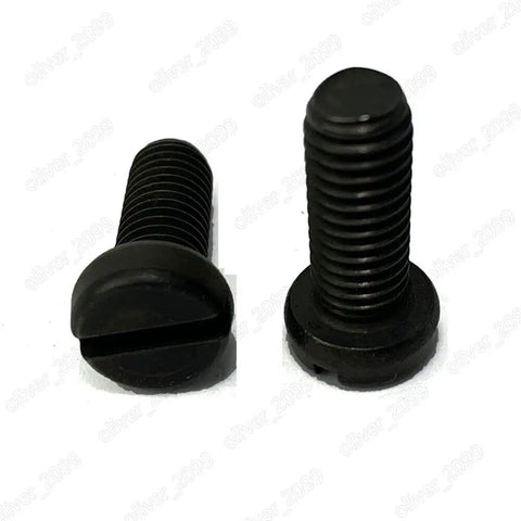 Top Shelf Black 304 Stainless Steel Slotted Cheese Head Machine Screws M Fine Through M4 Metric Coarse Thread in various angles.