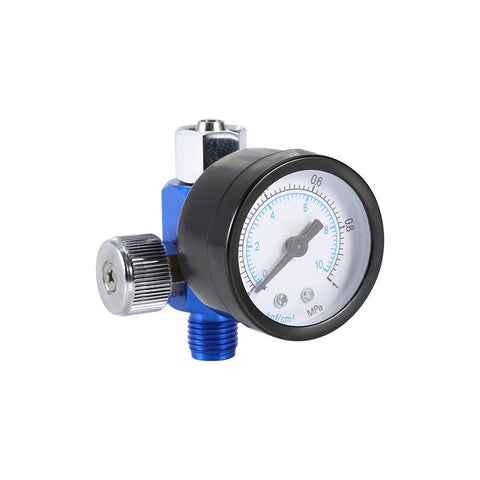 Spray Gun Pro Grade Air Pressure Regulator With 140 PSI 10 Bar Gauge And Inline Oil Water Trap Filter Separator for high precision control