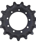 Top Shelf 2 Pack 15 Tooth Drive Sprocket For Kubota SVL75 SVL75 2 SVL75C Skid Steer Loader Heavy Duty Steel 9 bolt holes view.