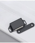 Close-up of Heavy Duty Magnetic Door Catch Kit For Cabinets Closets And Furniture Doors, 20 Lb Strong Magnets, black finish.