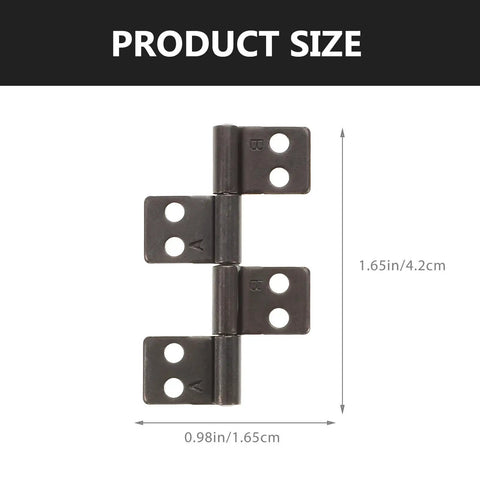 Heavy Duty Stainless Steel Door Hinges 2 Pack with 360 Degree Damping Pivot, Free Rotation for Screen Doors, size dimensions