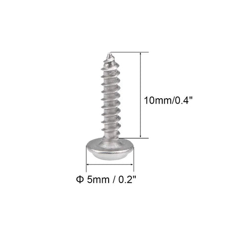 M2x10mm Self Tapping Screws With Phillips Pan Washers Made From Bulletproof 304 Stainless Steel Include 50 Fasteners For Smooth DIY Repairs Lock Tight Without Stripping And Come With A Hella Solid Design That Actually Delivers Top Tier Performance