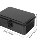 Everyday Handy Portable Tool Storage Case For Home And Car Tools Lockable Metal Toolbox With Built In Organizer