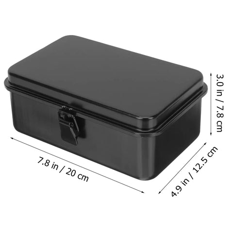 Everyday Handy Portable Tool Storage Case For Home And Car Tools Lockable Metal Toolbox With Built In Organizer