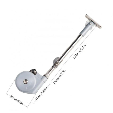 Folding Cabinet Hinges With 105 Degree Opening, No Slam Quiet Soft Close For Toy Box Drawer And Wardrobe, showing hinge dimensions