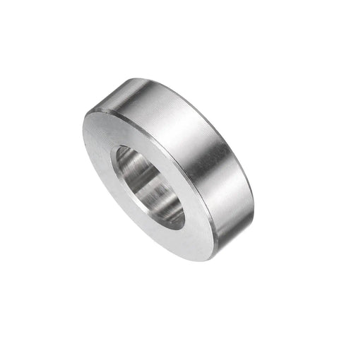 10 Pack Stainless Steel Spacers Half Inch Bore One Inch OD Quarter Inch Length for M12 Screws Bolts and Rods Plain Finish Built Tough Rust Resistant Round Metal Bushings for DIY Projects close-up