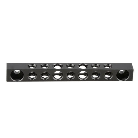 Kick Ass Aluminum Cheese Bar For Camera Monitor Rig Mount Standard Quarter Inch Screw Holes Lightweight Black Video Accessory smooth surface view