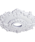 Riley Ceiling Medallion, 18 Inch Outside Diameter, 3.5 Inch Inner Diameter, 1.5 Inch Projection, Primed Finish, Lightweight Design