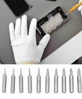 Top Quality Phone Repair Kit Featuring 10 Piece Hex Shank Drill Bits With Plum And Star Tips Made From Tough S2 Steel For DIY Smartphone Fixes And Tiny Screw Projects, phone opened