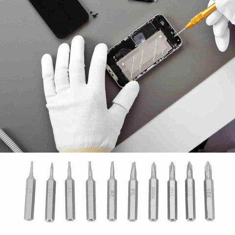 Top Quality Phone Repair Kit Featuring 10 Piece Hex Shank Drill Bits With Plum And Star Tips Made From Tough S2 Steel For DIY Smartphone Fixes And Tiny Screw Projects, phone opened