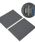 Two Pack 5.6 Inch Rubber Watch Repair Mats Portable Anti Slip Workstation Tool Organizer For Watchmakers Durable Non Slip Surface Image