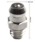 10 Pack Metric M6X1mm Straight Hydraulic Grease Fitting Zerk Nipples 201 Stainless Steel High Hardness Rust Proof Designed To Withstand Harsh Industrial Environments Keeping Machinery Lubed Up Solid And Running Smooth Like New Gear Today. M6x1mm zerk nipple, 7mm top, 14mm long