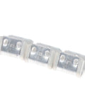 Heavy Duty Five Hole Sofa Spring Clips To Rescue Saggy Seats Straight Up Carbon Steel furniture fasteners arranged in a row.
