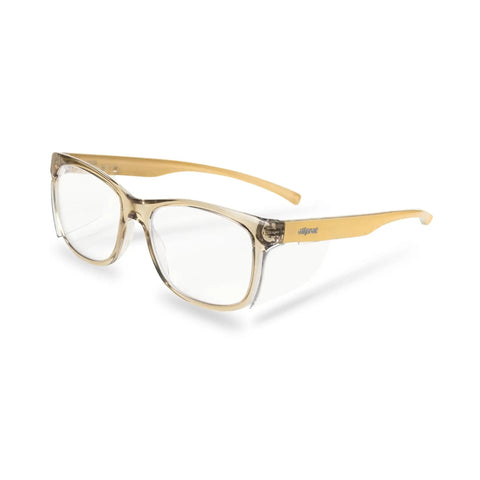 Premium Kickass Safety Glasses Offering Hella Comfy One Size Fit Plus Heavy Duty Shields And Crisp Optics for men and women, lightweight polycarbonate.