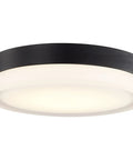Dope LED Flush Mount Ceiling Light 11 Inch Brushed Nickel Pi Collection Damp Rated Modern Transitional Fixture For Living Room Bedroom Hallway Kitchen Now