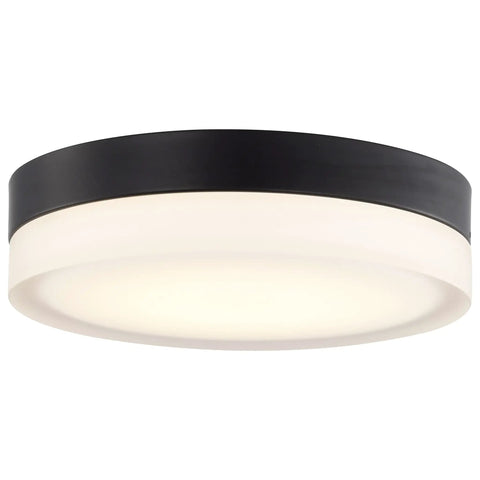 Dope LED Flush Mount Ceiling Light 11 Inch Brushed Nickel Pi Collection Damp Rated Modern Transitional Fixture For Living Room Bedroom Hallway Kitchen Now