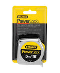 PowerLock 16-Foot Tape Measure With Tru-Zero End Hook, Chrome ABS Case in Packaging