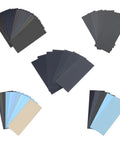Heavy Duty Sandpaper Sheets For Wood And Metal Projects Super Grippy Silicon Carbide Grip in various colors.